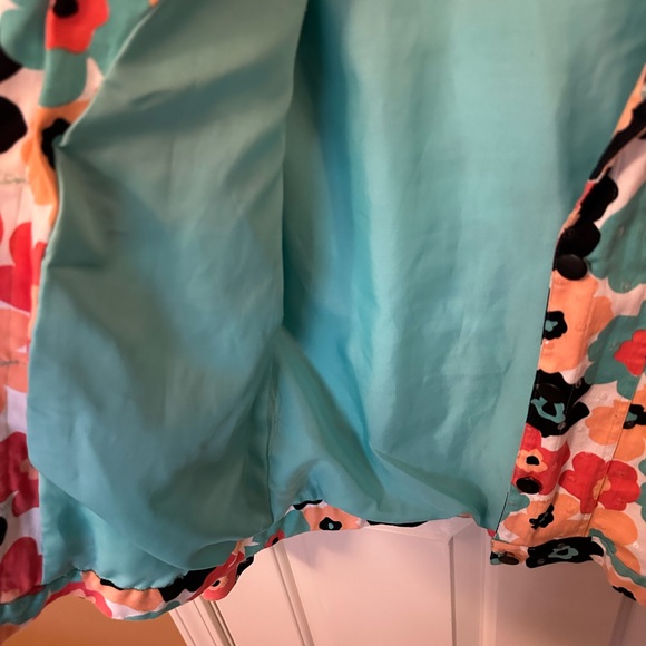 Red Multicolor Floral Jean Jacket - Picture 7 of 9